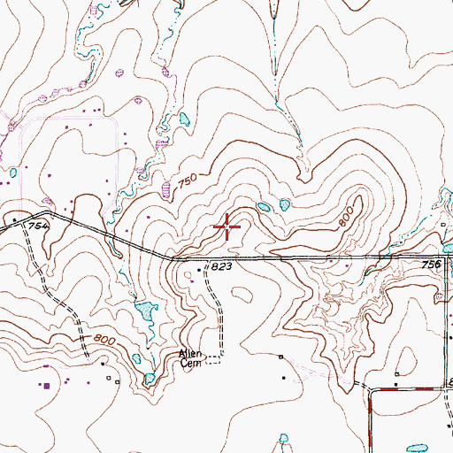 Topographic Map of Ultralight International, TX