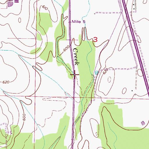 Topographic Map of Old Schoolhouse Branch, AL