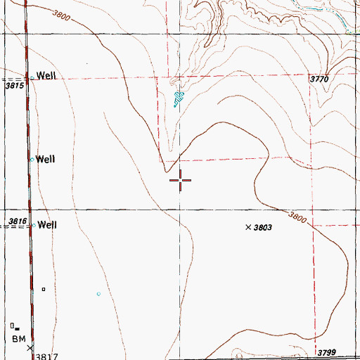 Topographic Map of Kimball Farm Service Inc Airport, TX