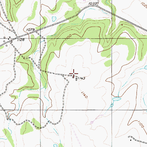 Topographic Map of Putty Ranch Airport, TX