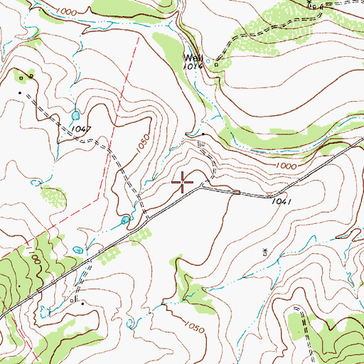 Topographic Map of Little C Ranch Heliport, TX