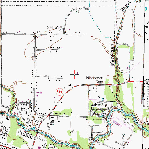 Topographic Map of Freyer Field, TX