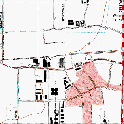 Topographic Map of You Asked for It-You Got It Heliport, TX
