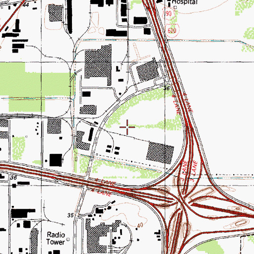 Topographic Map of Gellhorn Pad Heliport, TX