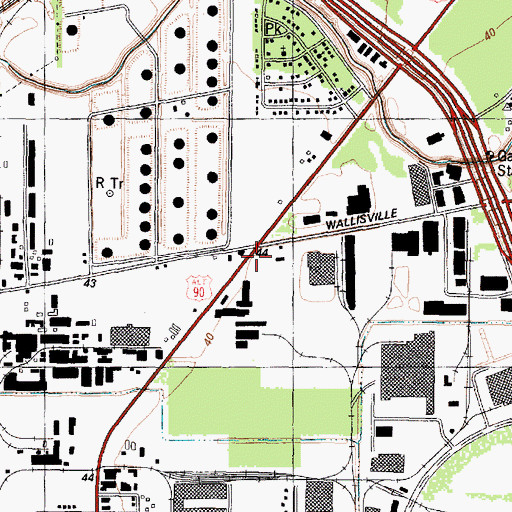 Topographic Map of Dailey Incorporated Heliport, TX