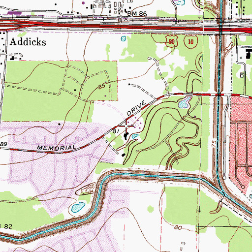 Topographic Map of Kickerillo Company Heliport, TX