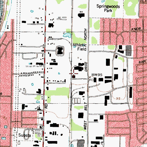 Topographic Map of Kurio Heliport, TX