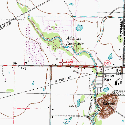Topographic Map of Hearthstone Heliport, TX