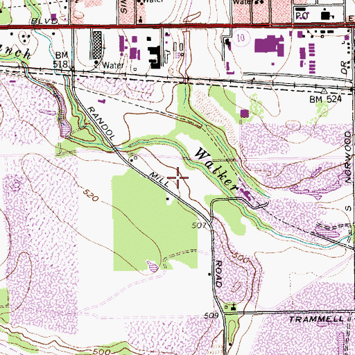 Topographic Map of Heli-Dyne Systems Incorporated Heliport, TX