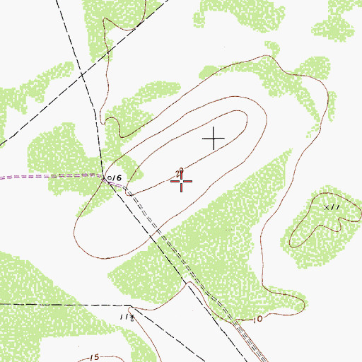 Topographic Map of McCampbell-Porter Airport, TX