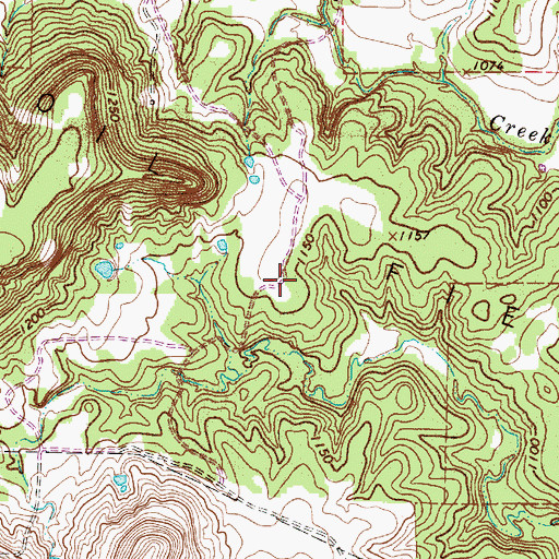 Topographic Map of Flamingo Airfield, TX