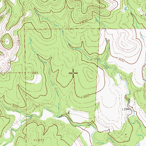 Topographic Map of Bamberger Ranch Airport (historical), TX