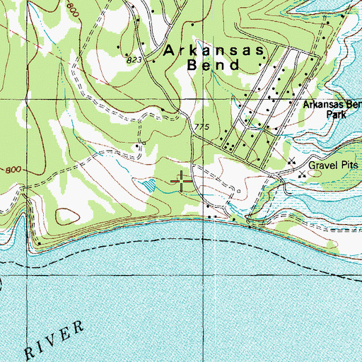 Topographic Map of Winns Heliport, TX