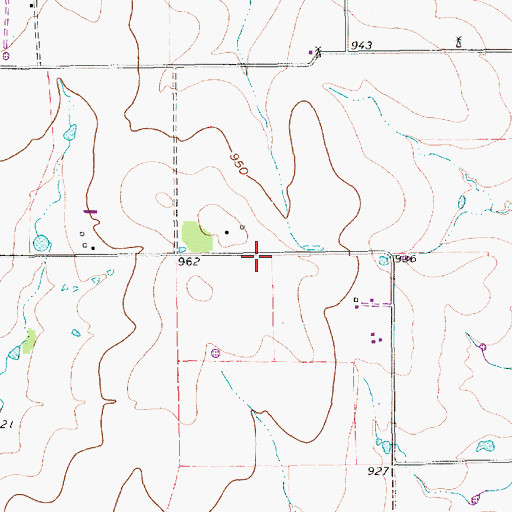 Topographic Map of Buffalo Chips Airpark, TX