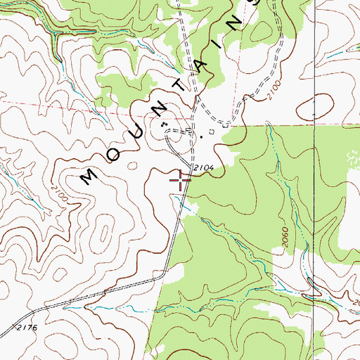 Topographic Map of Robinson Ranch Airport, TX