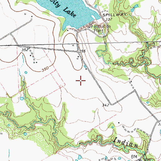 Topographic Map of Roscoe McConnico Airport (historical), TX