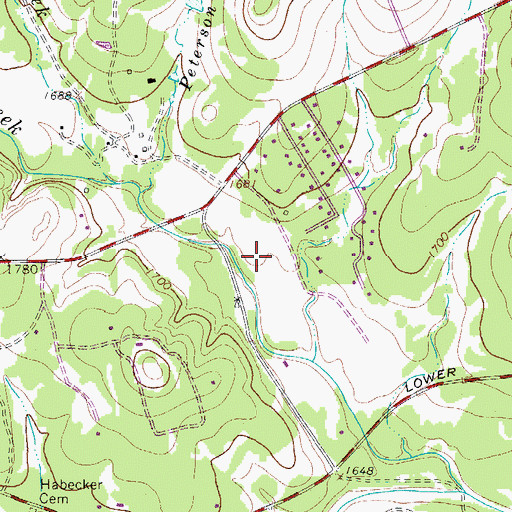 Topographic Map of Barclays Roost Airport (historical), TX