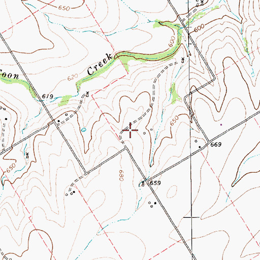 Topographic Map of Bald Eagle Pad, TX