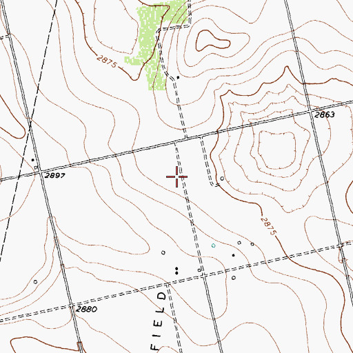 Topographic Map of Thorp Airport, TX