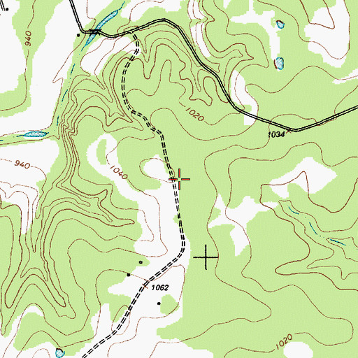 Topographic Map of King's Ranch Airport, TX