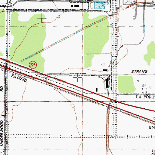 Topographic Map of Rental Tools Heliport, TX