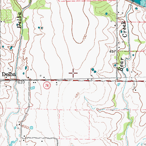 Topographic Map of Casey Field, TX