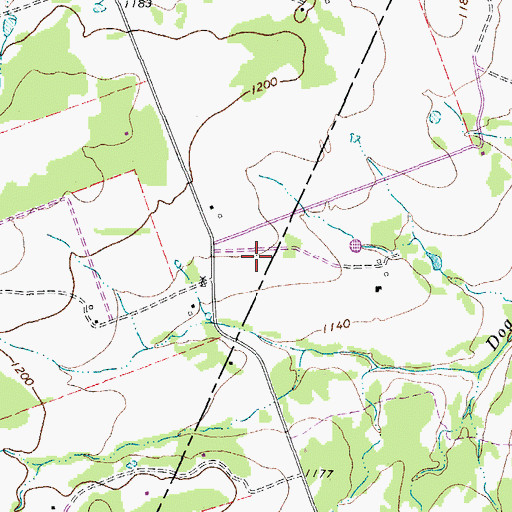 Topographic Map of Liberty Hill Air Ranch, TX