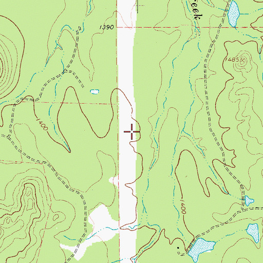 Topographic Map of Mc David Ranch Airport, TX
