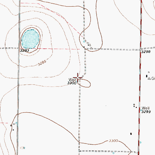 Topographic Map of Sherman Airport, TX