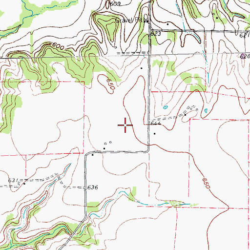 Topographic Map of Square Air Airport, TX