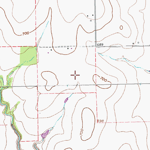 Topographic Map of Kittyhawk Airport (historical), TX