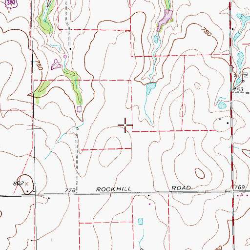 Topographic Map of Aero Country Airport, TX