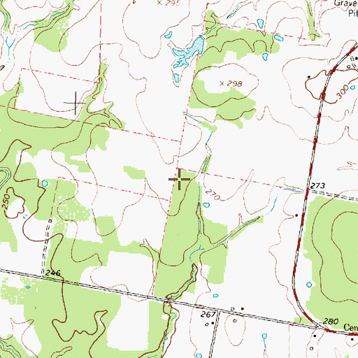 Topographic Map of Madisonville Municipal Airport, TX