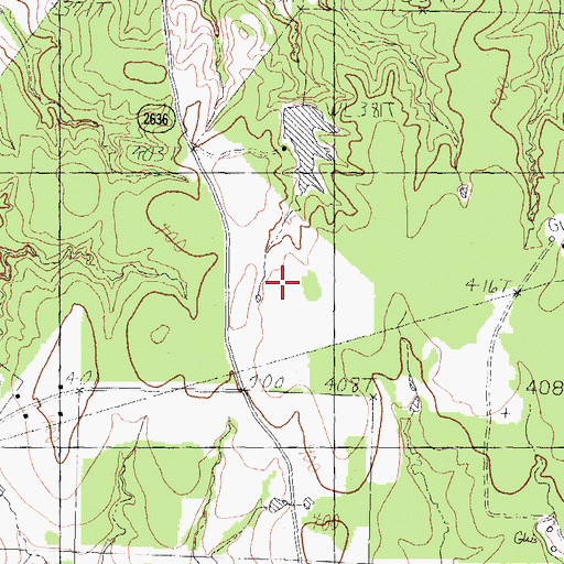 Topographic Map of Circle R Ranch Airport, TX