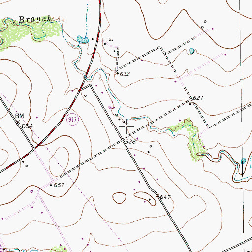 Topographic Map of Flying W Heliport, TX