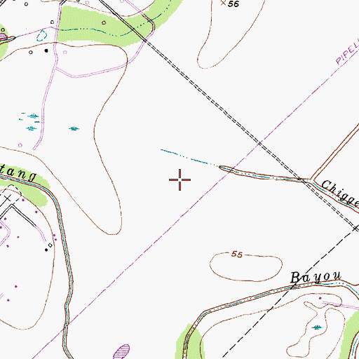 Topographic Map of Wolfe Air Park, TX