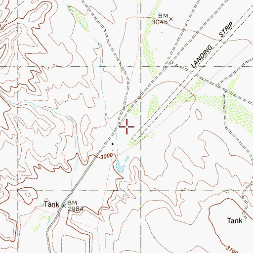 Topographic Map of Stovall Ranch Number 4 Airport, TX