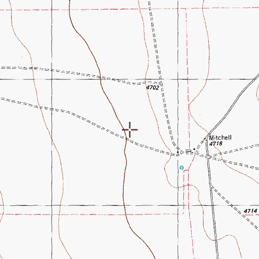 Topographic Map of Alta Vista Ranch Airport, TX