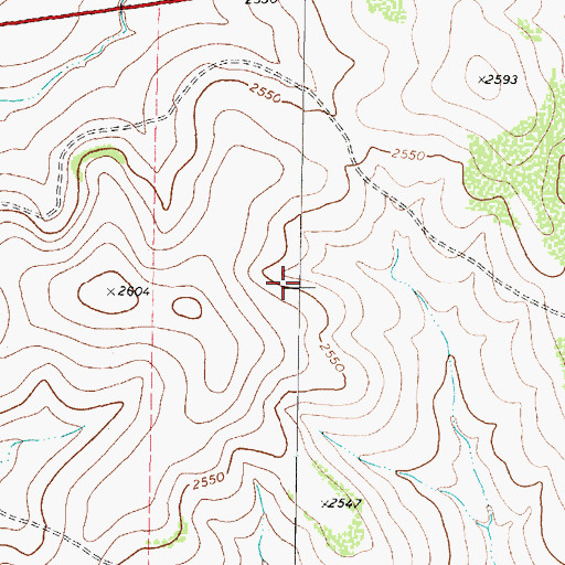 Topographic Map of Noelke Ranch Airport (historical), TX