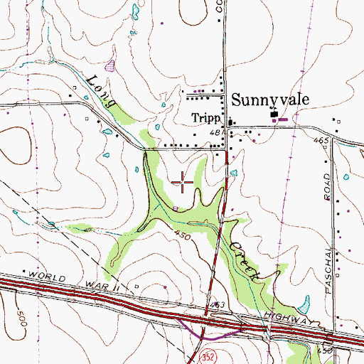 Topographic Map of Big Town Heliport, TX