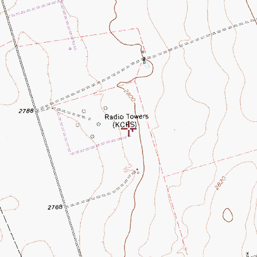 Topographic Map of Ryan Aerodrome, TX