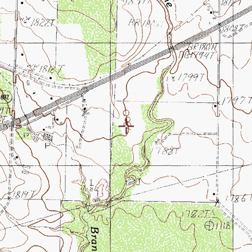 Topographic Map of Burner Farm Airport (historical), TX