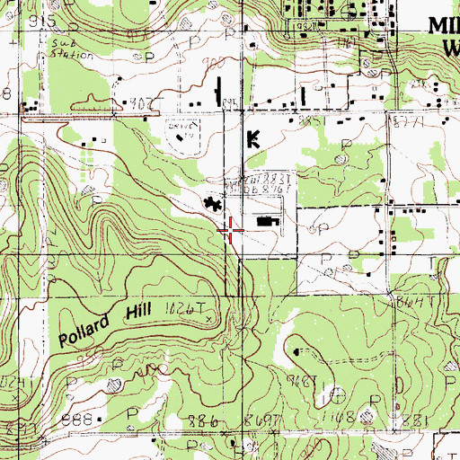 Topographic Map of Palo Pinto General Hospital Heliport, TX
