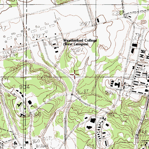 Topographic Map of McQuaid Heliport, TX