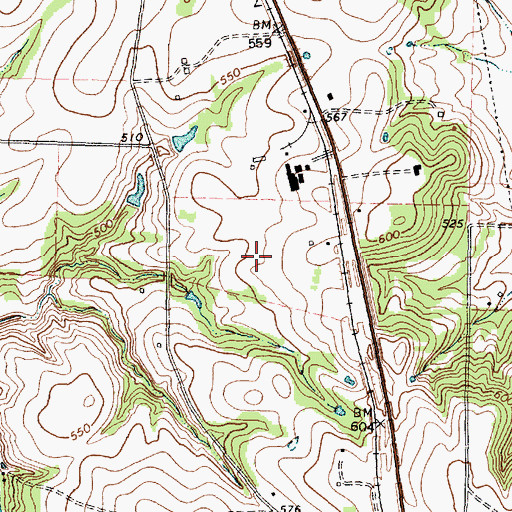 Topographic Map of Tarrant Field, TX