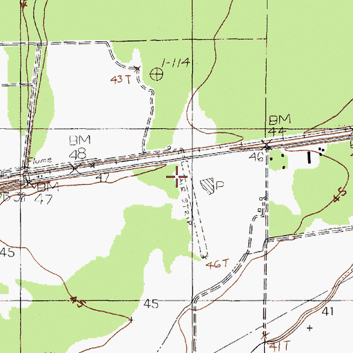 Topographic Map of North Willis Airport (historical), TX