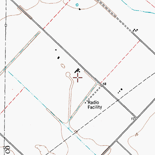 Topographic Map of Kubecka Aviation, TX