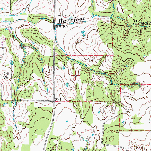 Topographic Map of Wilderness Point Airport (historical), TX