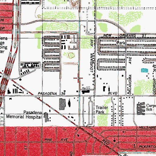 Topographic Map of Diamond Heliport, TX