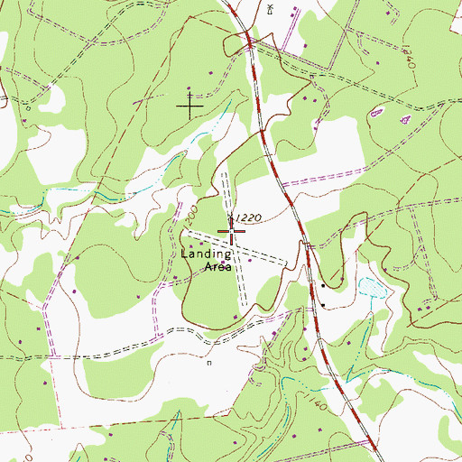 Topographic Map of Medina River Ranch Airport, TX